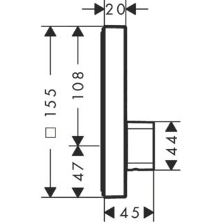 Hansgrohe Showerselect Mixer For Concealed Installation For 2 Outlets - Chrome - Image 2