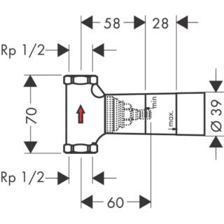 Hansgrohe Basic Set 53 L/Min For " Shut-Off Valve With Spindle - Image 2