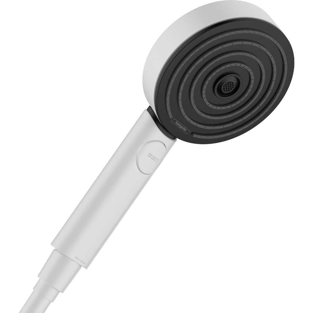 Hansgrohe Pulsify Select S 105 3Jet Ecosmart Shower Handset - Matt White