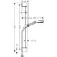 Hansgrohe Pulsify Select S 105 3Jet Relaxation Ecosmart Shower Set With 650mm Shower Bar - Image 2