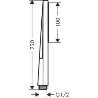 Hansgrohe Pulsify E Baton 100 1Jet Ecosmart+ Shower Handset - Image 2