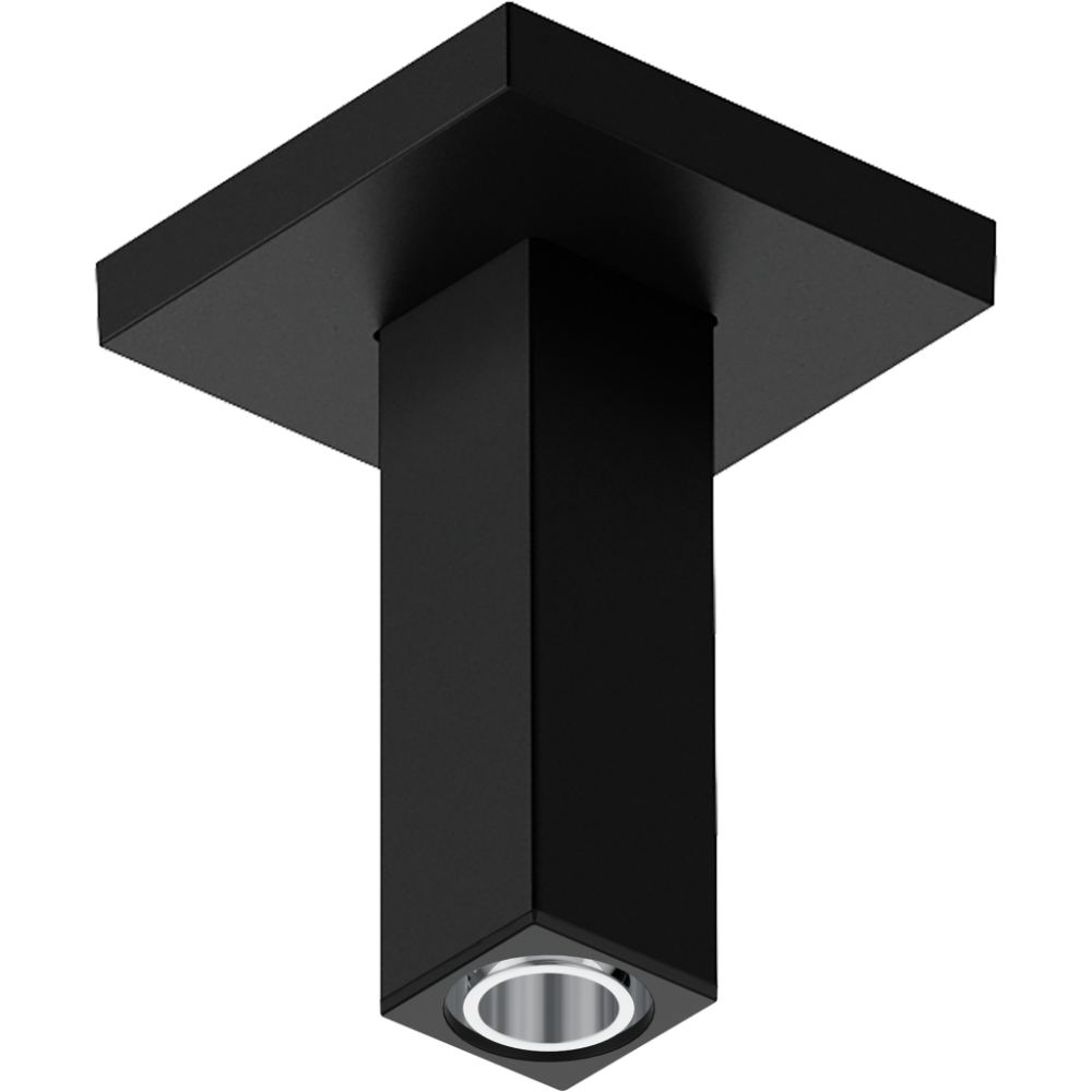 Hansgrohe E Ceiling Connector – 100mm Long - Matt Black
