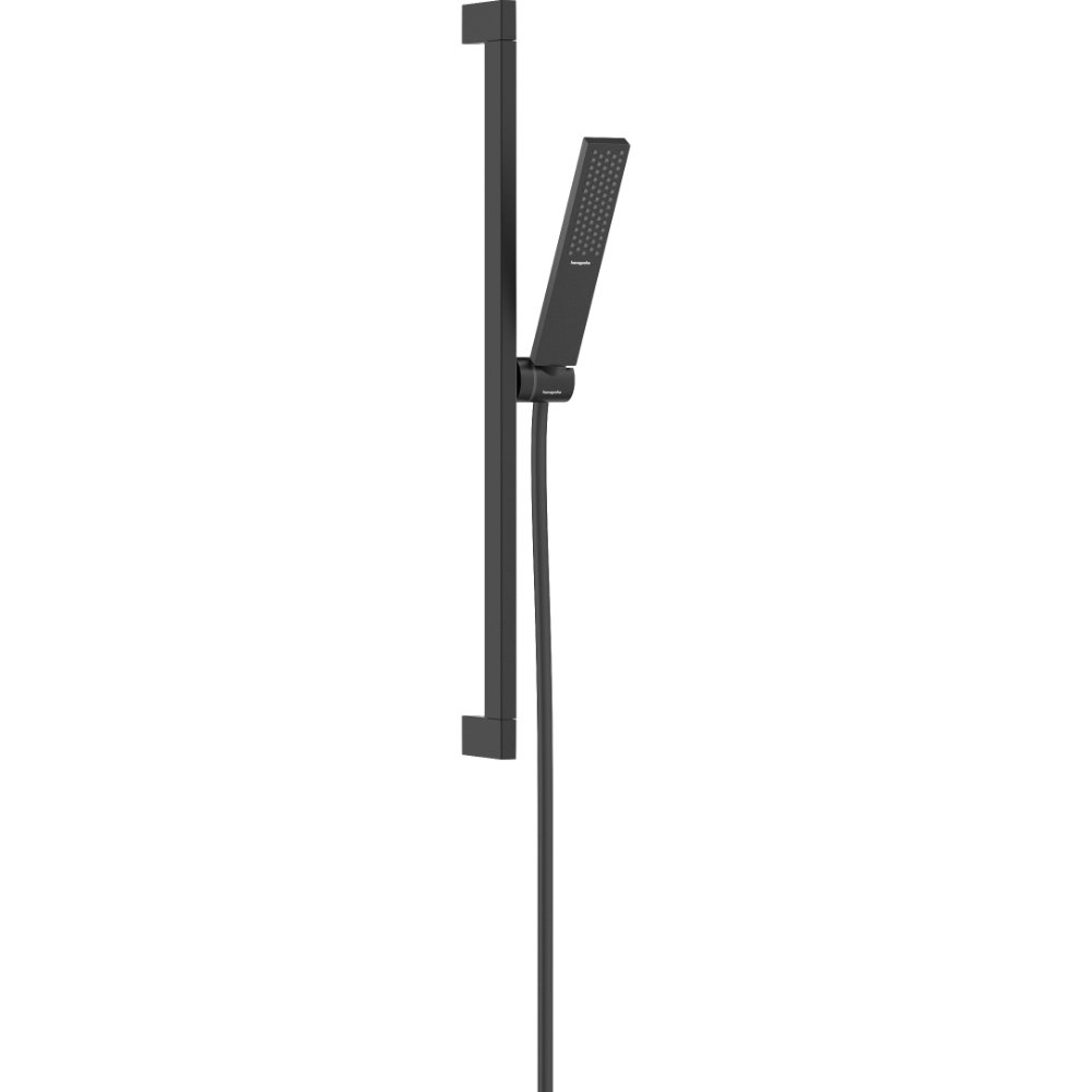 Hansgrohe Pulsify E 100 1Jet Ecosmart Shower Set With 650mm Shower Bar - Matt Black