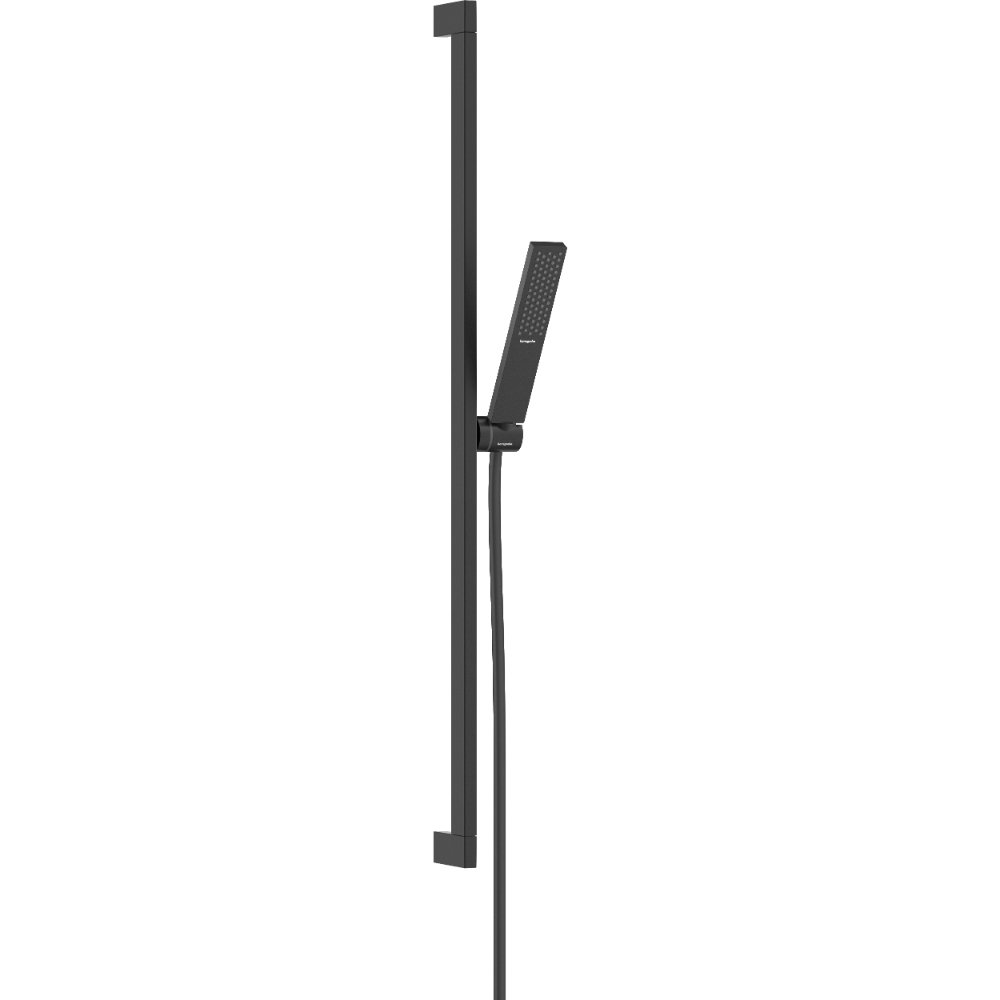 Hansgrohe Pulsify E 100 1Jet Ecosmart Shower Set With 900mm Shower Bar - Matt Black