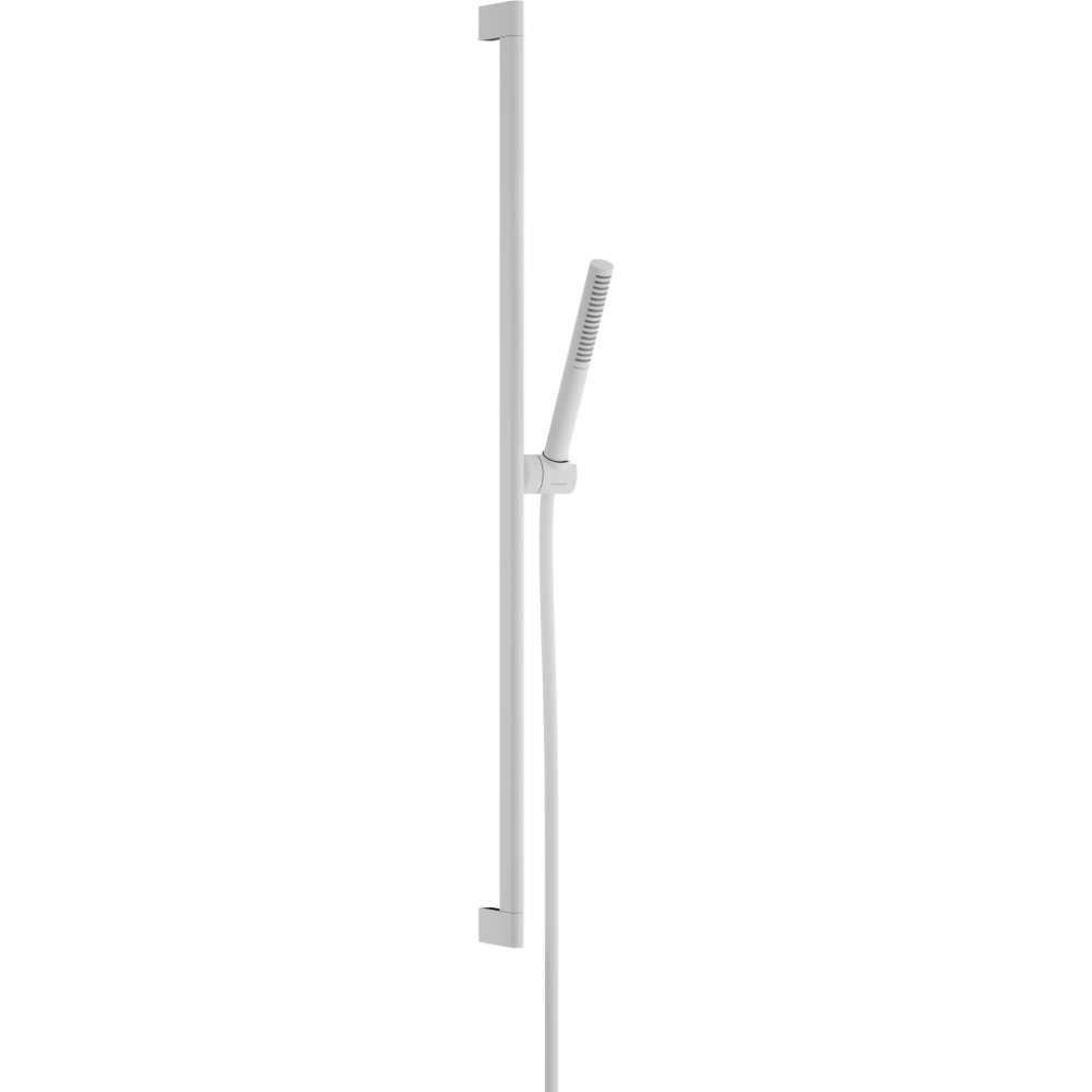 Hansgrohe Pulsify S Shower Set 100 1Jet Ecosmart+ With 900mm Shower Bar - Matt White