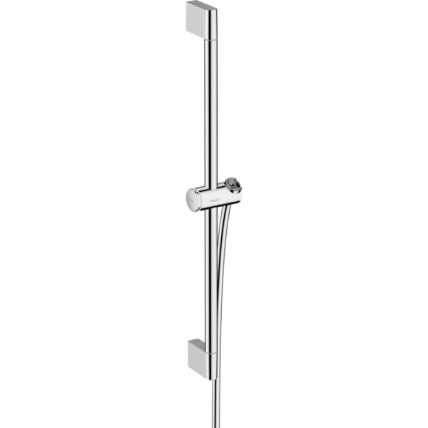 Hansgrohe Unica Pulsify S 650mm Shower Bar With Push Slider And Isiflex Shower Hose