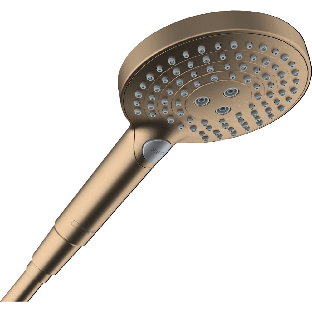 Hansgrohe Raindance Select S 120 3Jet Powderrain Shower Handset - Brushed Bronze