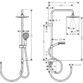 Hansgrohe Vernis Blend 200 1Jet Ecosmart Reno Showerpipe - Image 2