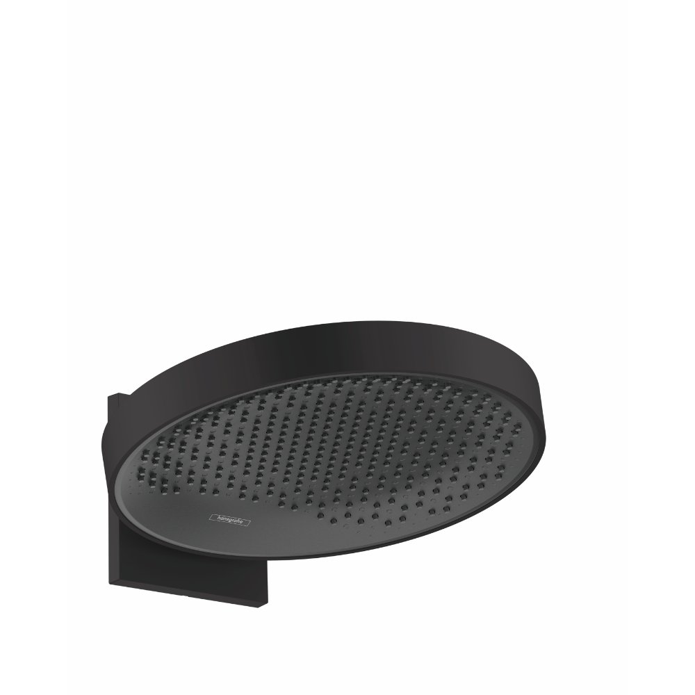 Hansgrohe Rainfinity 360 1Jet Overhead Shower With Wall Connector - Matt Black