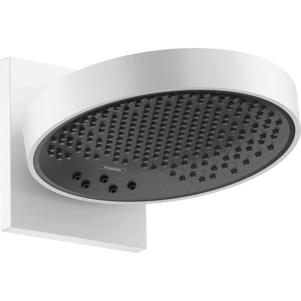 Hansgrohe Rainfinity 250 3Jet Ecosmart 9 L/Min Overhead Shower With Wall Connector - Matt White