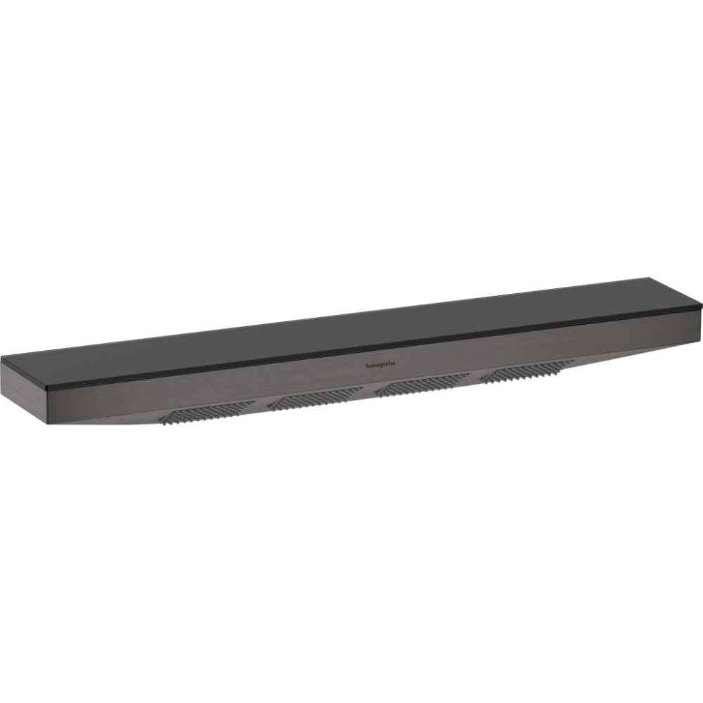 Hansgrohe Rainfinity 500 1Jet Wall Mounted Shower Head With Shower Shelf - Brushed Black Chrome