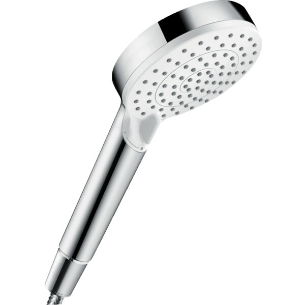 Hansgrohe Crometta 100 Vario Ecosmart Shower Handset - 9 L/Min - White/Chrome