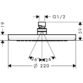 Hansgrohe Croma 220 1Jet Ecosmart Overhead Shower - 9 L/Min - Chrome - Image 2