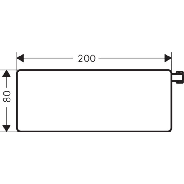 Hansgrohe Casetta E Rectangular Soap Dish - Image 2