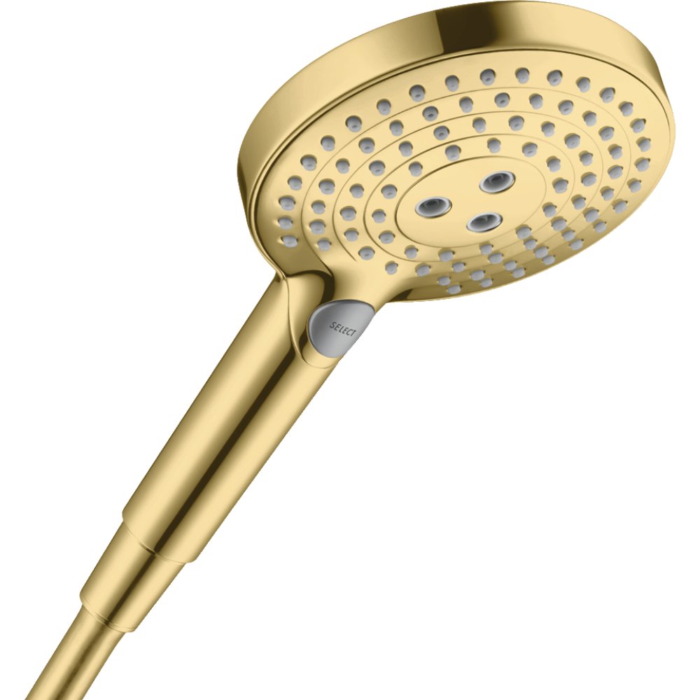 Hansgrohe Raindance Select S 120 3Jet Shower Handset - Polished Gold Optic