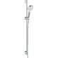 Hansgrohe Crometta 100 Vario Ecosmart Shower Set With 900mm Shower Rail - 9 L/Min - White/Chrome