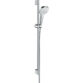 Hansgrohe Croma Select E 110 Vario Ecosmart Shower Set With 900mm Shower Rail - 9 L/Min - White/Chrome