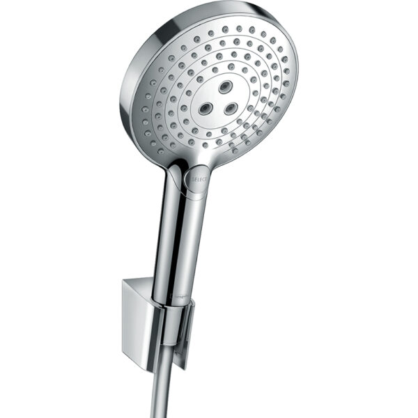Hansgrohe Raindance Select S 120 3Jet Shower Handset With Holder And 1600mm Shower Hose - Chrome