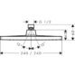 Hansgrohe Crometta E 240 1Jet Ecosmart Overhead Shower - 9 L/Min - Image 2