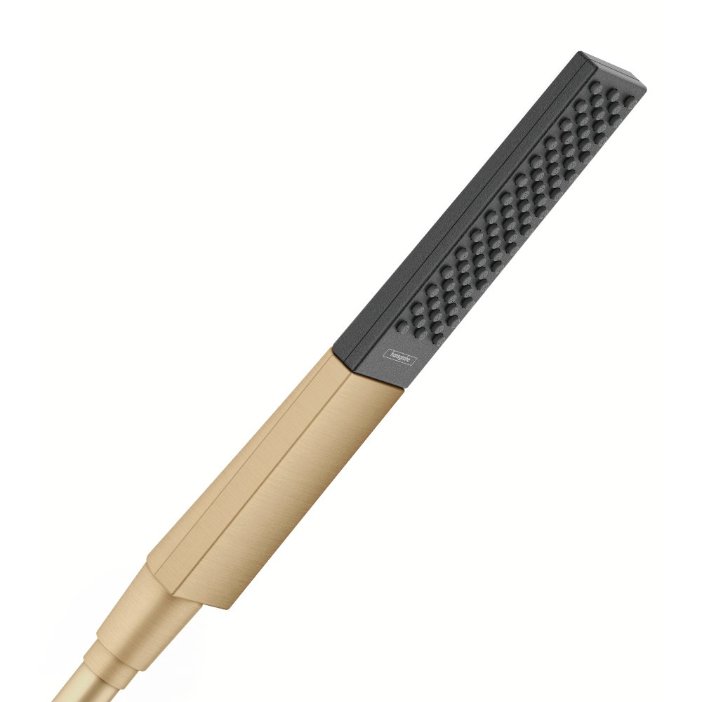 Hansgrohe Rainfinity Baton 100 1Jet Ecosmart Shower Handset – 9 L/Min - Brushed Bronze