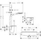 Hansgrohe Raindance Select E 150 3Jet Ecostat Select Shower System With Thermostatic Mixer And 650mm Shower Rail - Image 2