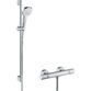 Hansgrohe Croma Select E 110 Vario Ecostat Comfort Shower System With Thermostatic Mixer And 900mm Shower Rail - White/Chrome