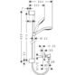 Hansgrohe Croma Select E 110 Vario Ecostat Comfort Shower System With Thermostatic Mixer And 900mm Shower Rail - White/Chrome - Image 2
