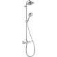 Hansgrohe Raindance S 240 1Jet Ecosmart Showerpipe With Thermostatic Shower Mixer - 9 L/Min - Chrome
