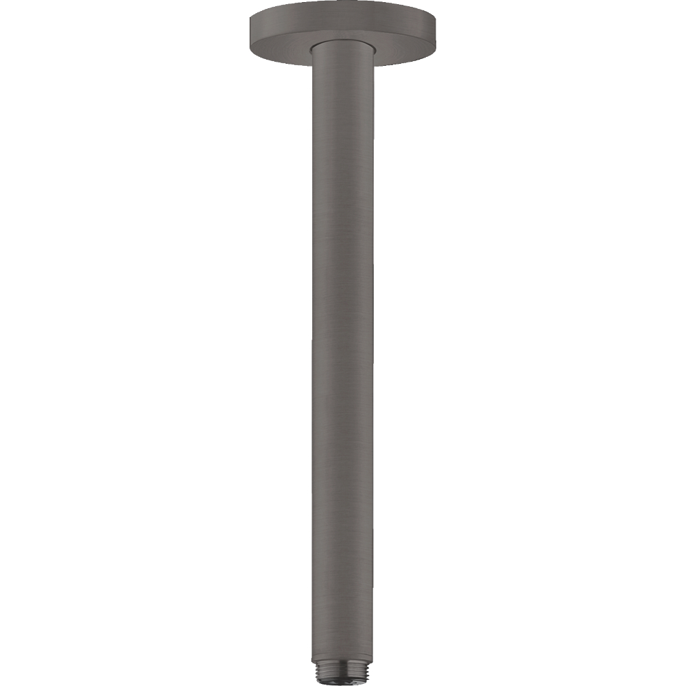 Hansgrohe S Ceiling Connector – 300mm Long - Brushed Black Chrome