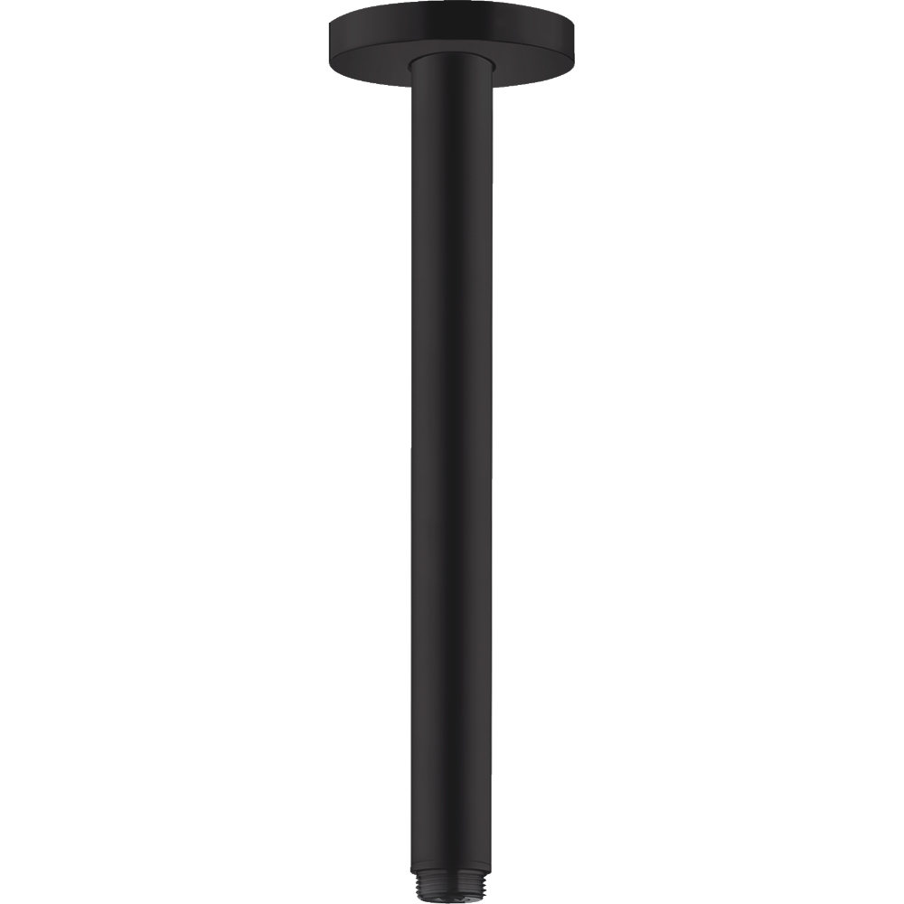 Hansgrohe S Ceiling Connector – 300mm Long - Matt Black