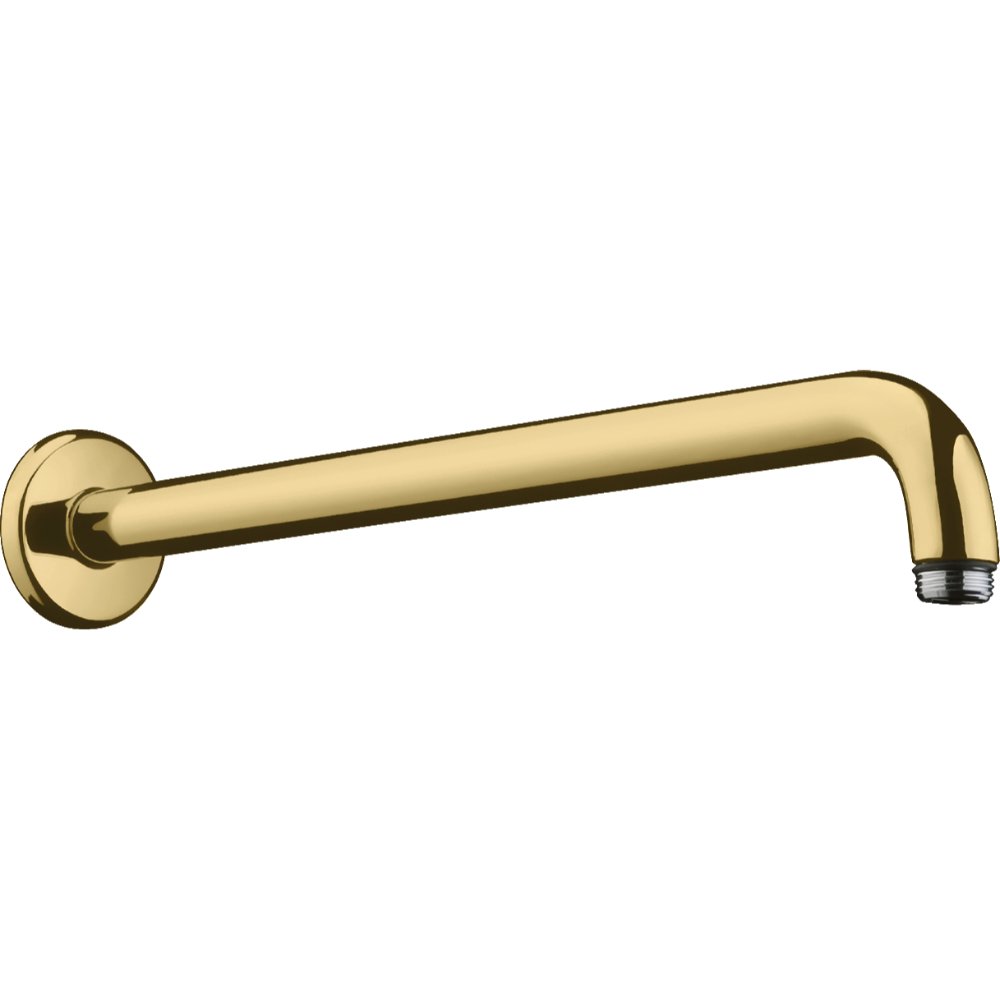 Hansgrohe DN15 Shower Arm – 389mm Long - Polished Gold Optic