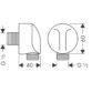 Hansgrohe Fixfit E Wall Outlet Elbow Without Non-Return Valve - Image 2