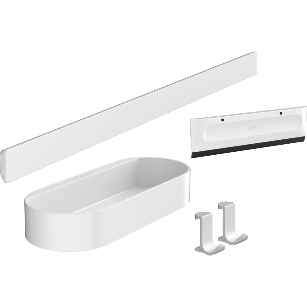 Hansgrohe Wallstoris Shower Bundle - Matt White