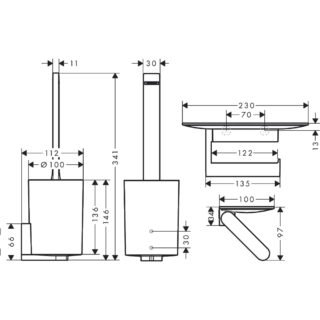 Hansgrohe Wallstoris Toilet Bundle - Image 2