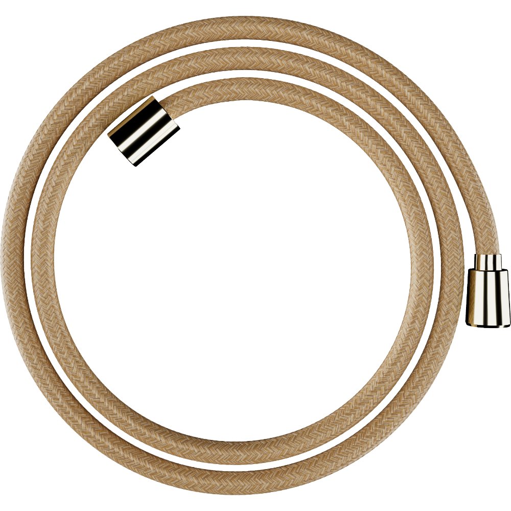 Hansgrohe Designflex Textile Shower Hose – 1600mm Long - Polished Gold Optic
