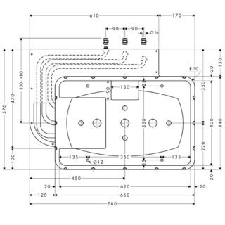 Hansgrohe Raindance Rainmaker Basic Set For 680/460 3Jet Overhead Shower - - Image 2