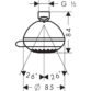 Hansgrohe Crometta 85 Multi Overhead Shower - Chrome - Image 2