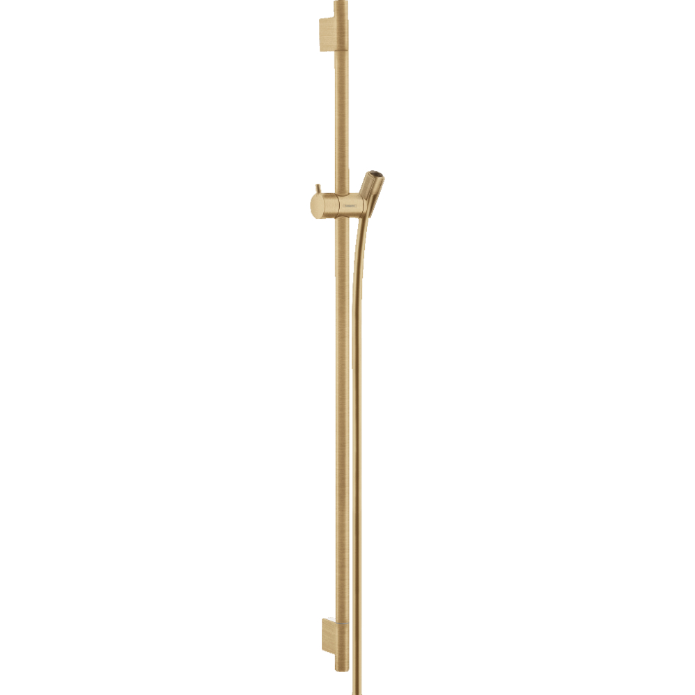 Hansgrohe Unica S Puro 900mm Shower Rail With 1600mm Isiflex Shower Hose - Brushed Bronze