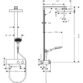 Hansgrohe Rainfinity 250 1jet EcoSmart Showerpipe With 350 Shower Tablet - Image 2