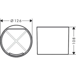 Hansgrohe Wallstoris Planet Edition Tumbler - Sand (Recycled) - Image 2