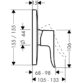 Hansgrohe Metris Single Lever Soft Cube Manual Shower Valve For Concealed Installation - Chrome - Image 2