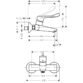 Hansgrohe Focus Single Lever Basin Mixer Tap For Exposed Installation With Extra Long Handle - Chrome - Image 2