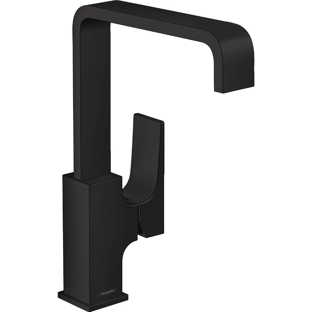 Hansgrohe Metropol 230 Single Lever Basin Mixer Tap With Push-Open Waste - Matt Black