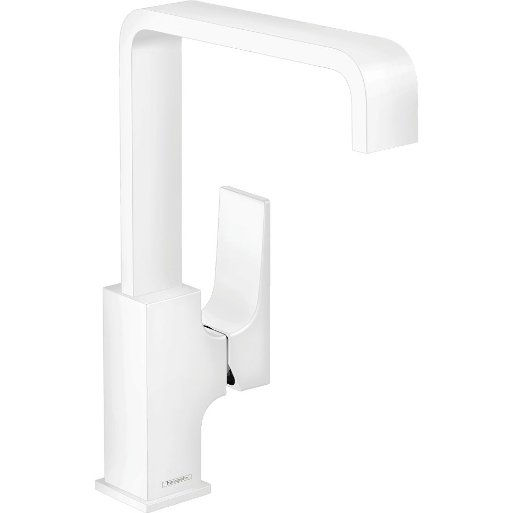 Hansgrohe Metropol 230 Single Lever Basin Mixer Tap With Push-Open Waste - Matt White