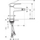 Hansgrohe Metropol Single Lever Bidet Mixer Tap With Push-Open Waste - Image 2