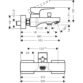 Hansgrohe Metropol Single Lever Bath Shower Mixer Tap For Exposed Installation - Image 2