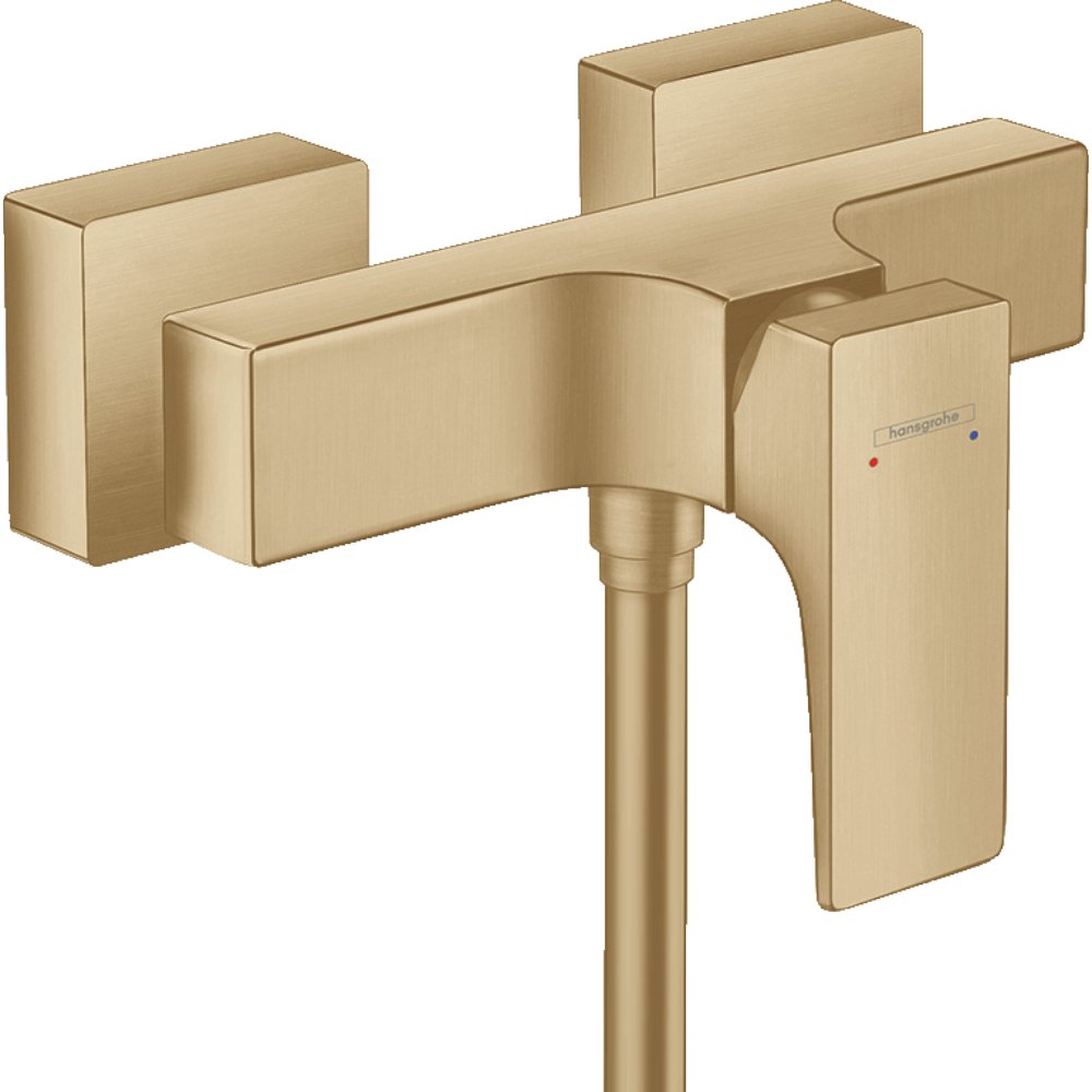 Hansgrohe Metropol Bath Shower Mixer Tap For Exposed Installation With Lever Handle - Brushed Bronze