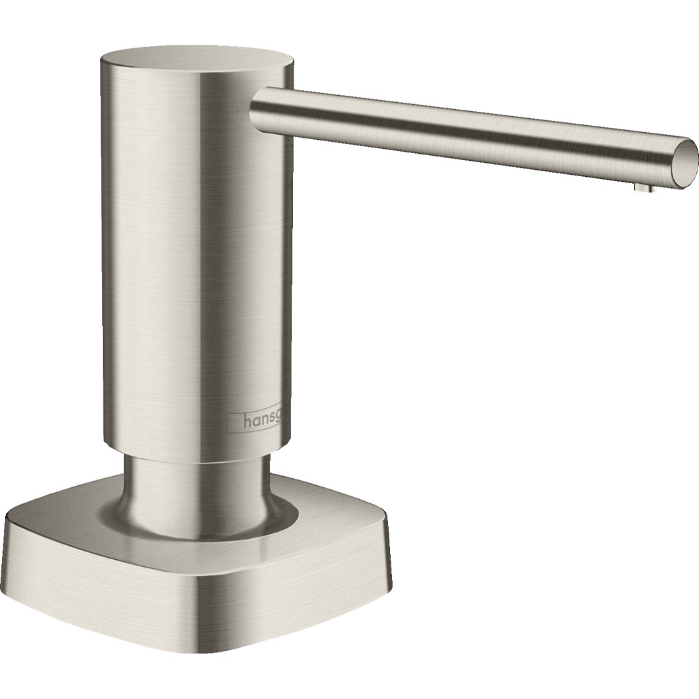 Hansgrohe A71 Soap Dispenser - Stainless Steel Optic