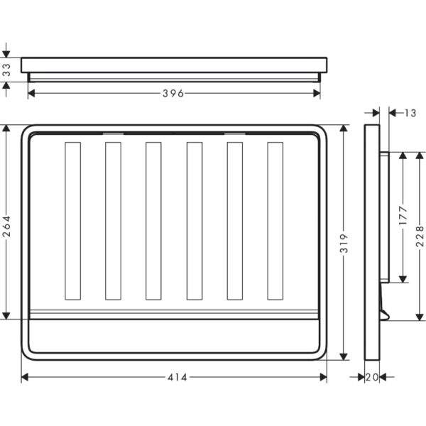 Hansgrohe F17 Mobile Drainboard - Stainless Steel - Image 2