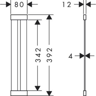 Hansgrohe F26 Draining Rack - Stainless steel - Image 2